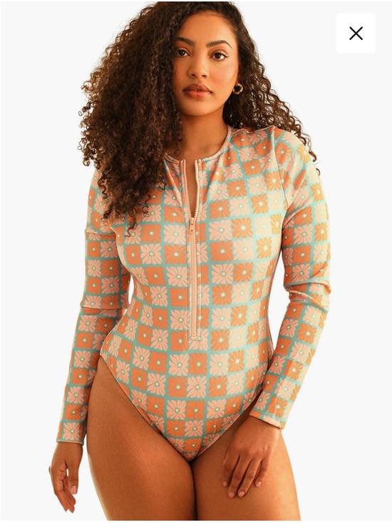 Dippin' Daisy's Other - Dippin' Daisy's Shoal Front Zipper Long Sleeve One Piece (S)